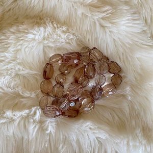 3pc plastic beads bracelets